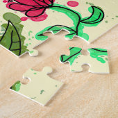 Biene positive Blume und Biene Puzzle (Seite)
