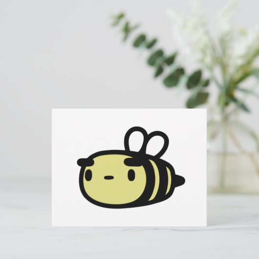 Biene Postkarte (Stehend Vorderseite)