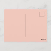 Biene Postkarte (Rückseite)