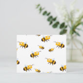 Biene Postkarte (Stehend Vorderseite)