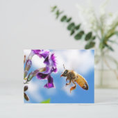 Biene Postkarte (Stehend Vorderseite)