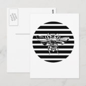 Biene Postkarte (Vorne/Hinten)