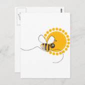 Biene Postkarte (Vorne/Hinten)