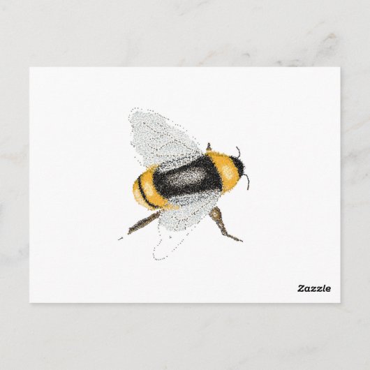 Biene Postkarte (Rückseite)
