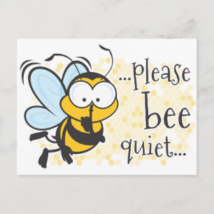 Biene Quiet Postkarte
