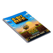Biene, Retro-8-Bit-Pixelkunst Notizblock (Rechte Seite)
