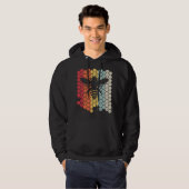 Biene . Retro-Stil Imker Hoodie (Vorne ganz)