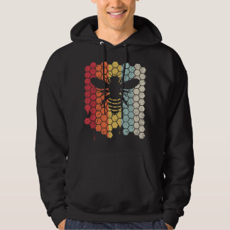 Biene . Retro-Stil Imker Hoodie