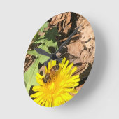 Biene Runde Wanduhr (Winkel)