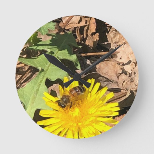 Biene Runde Wanduhr (Vorderseite)