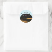 Biene Runder Aufkleber (Tasche)