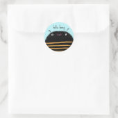 Biene Runder Aufkleber (Tasche)