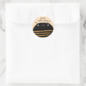 Biene Runder Aufkleber (Tasche)
