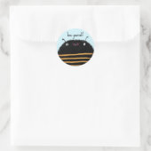 Biene Runder Aufkleber (Tasche)