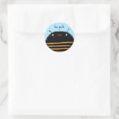Biene Runder Aufkleber (Tasche)