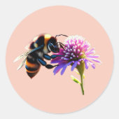 Biene Runder Aufkleber (Vorderseite)