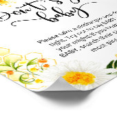 Biene sagt kein Babydusche-Poster Poster (Ecke)