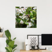 Biene sammelt Pollen Poster (Heimbüro)