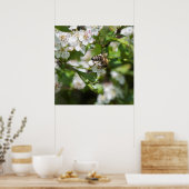 Biene sammelt Pollen Poster (Küche)