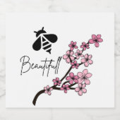 Biene schön alkoholflaschenetikett (Einzelnes Label)