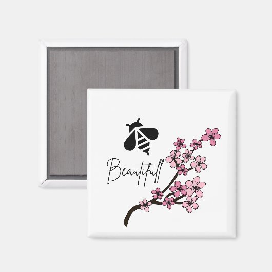 Biene schön magnet (Vorderseite/Rückseite)