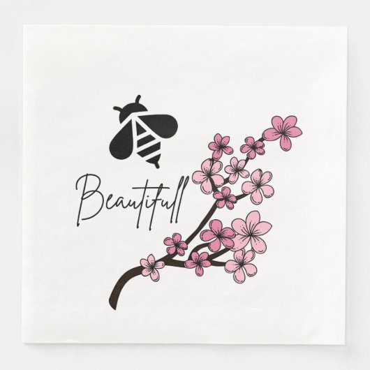 Biene schön serviette (Vorderseite)