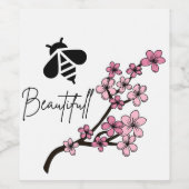 Biene schön weinetikett (Einzelnes Label)