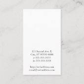 Biene [Schwarzes] Visitenkarte (Rückseite)