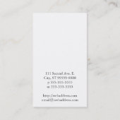 Biene [Schwarzes] Visitenkarte (Rückseite)