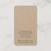 Biene [Schwarzes] Visitenkarte (Rückseite)