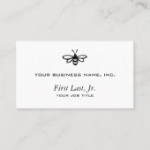 Biene [Schwarzes] Visitenkarte (Vorderseite)