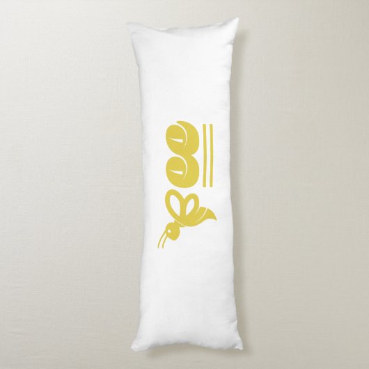 Biene Seitenschläferkissen (Rückseite (Vertikal))