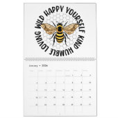 Biene selbst rette die Bienen komisches Tierinsekt Kalender (Jan 2026)