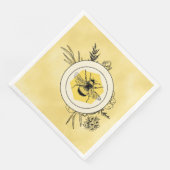 Biene Serviette (Ecke)