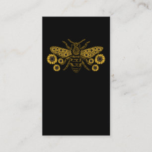Biene Sonnenblumen Bienenzucht Honey Bees Lover Visitenkarte