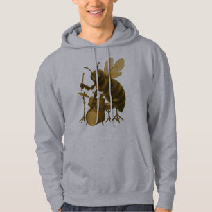 Biene spielt Trommler trommeln Hoodie T - Shirt