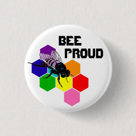 Biene stolz - bisexuelle Flagge Button
