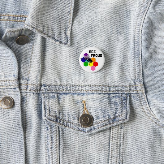 Biene stolz - bisexuelle Flagge Button (Beispiel)