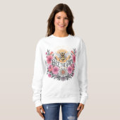Biene the Good Floral Retro Sweatshirt (Vorne ganz)