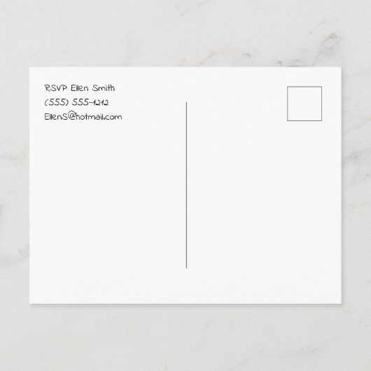 Biene There Party Einladung (Rückseite)