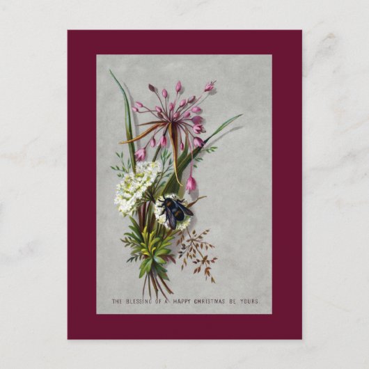 Biene und Allium Viktorianische Weihnachten (Vorderseite)