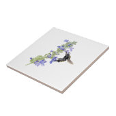 Biene und Blauer Salbei Fliese (Seite)