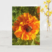 Biene und Blossom Gruß Karte (Gelbe Blume)
