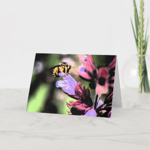 Biene und Blume Gccna Karte