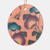 Biene und Blume Japanische Kunst Keramik Ornament (Links)