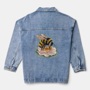 Biene und Blume Jeansjacke