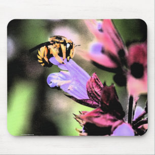 Biene und Blume mpcna Mousepad