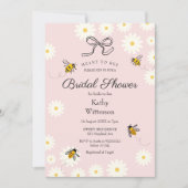 Biene und Daisy Gingham wollen Brautparty sein Einladung (Vorderseite)