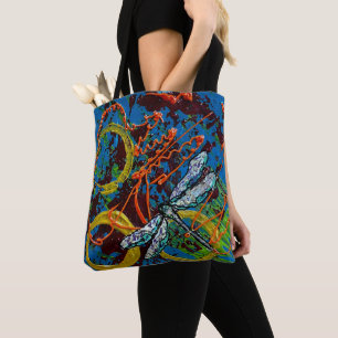 Biene und Dragonfly Tote Bag Tasche