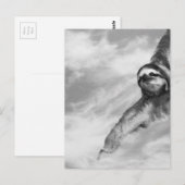 Biene und Faultier Postkarte (Vorne/Hinten)